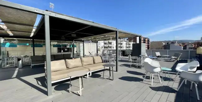 Terrasse von Büro zur Miete in Girona mit Klimaanlage, Heizung und Balkon