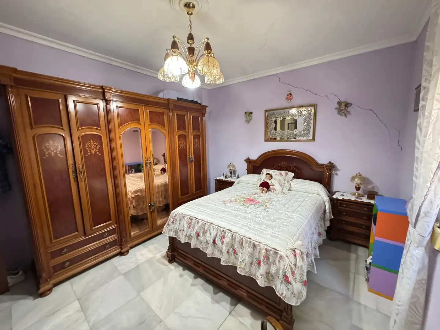 Bedroom of Houses for sale in Sevilla  with Air Conditioner, Private garden and Terrace