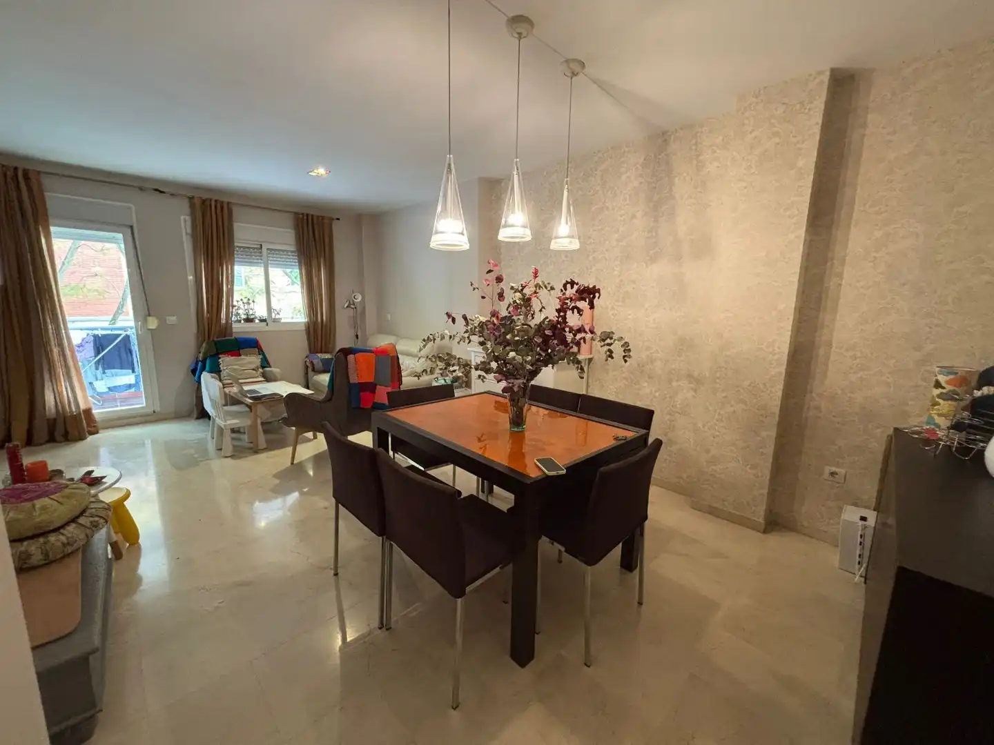 Esszimmer von Wohnung zum Verkauf in Bormujos mit Klimaanlage, Terrasse und Abstellraum