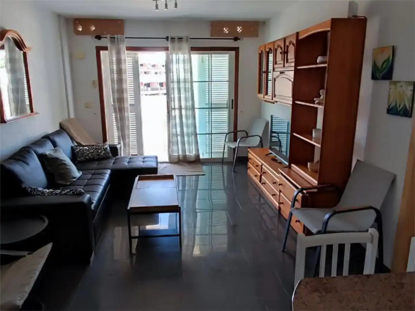 Living room of Flat for rent in Mogán  with Storage room, Swimming Pool and Furnished