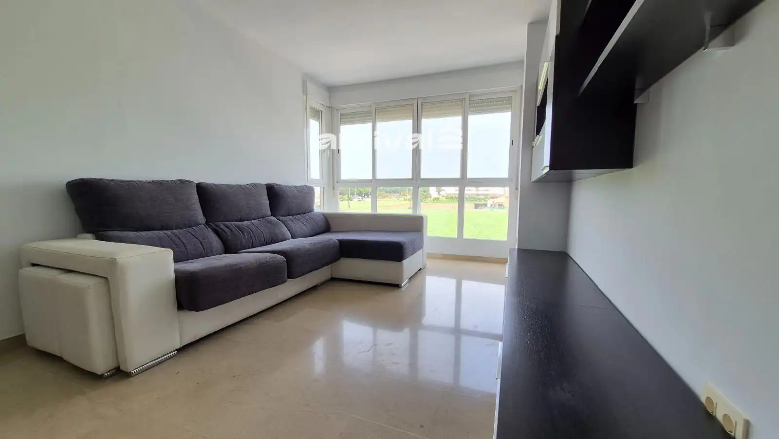 Wohnzimmer von Wohnung zur Miete in Alboraya mit Klimaanlage, Heizung und Terrasse