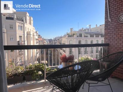 Exterior view of Flat to rent in  Madrid Capital  with Air Conditioner, Heating and Terrace