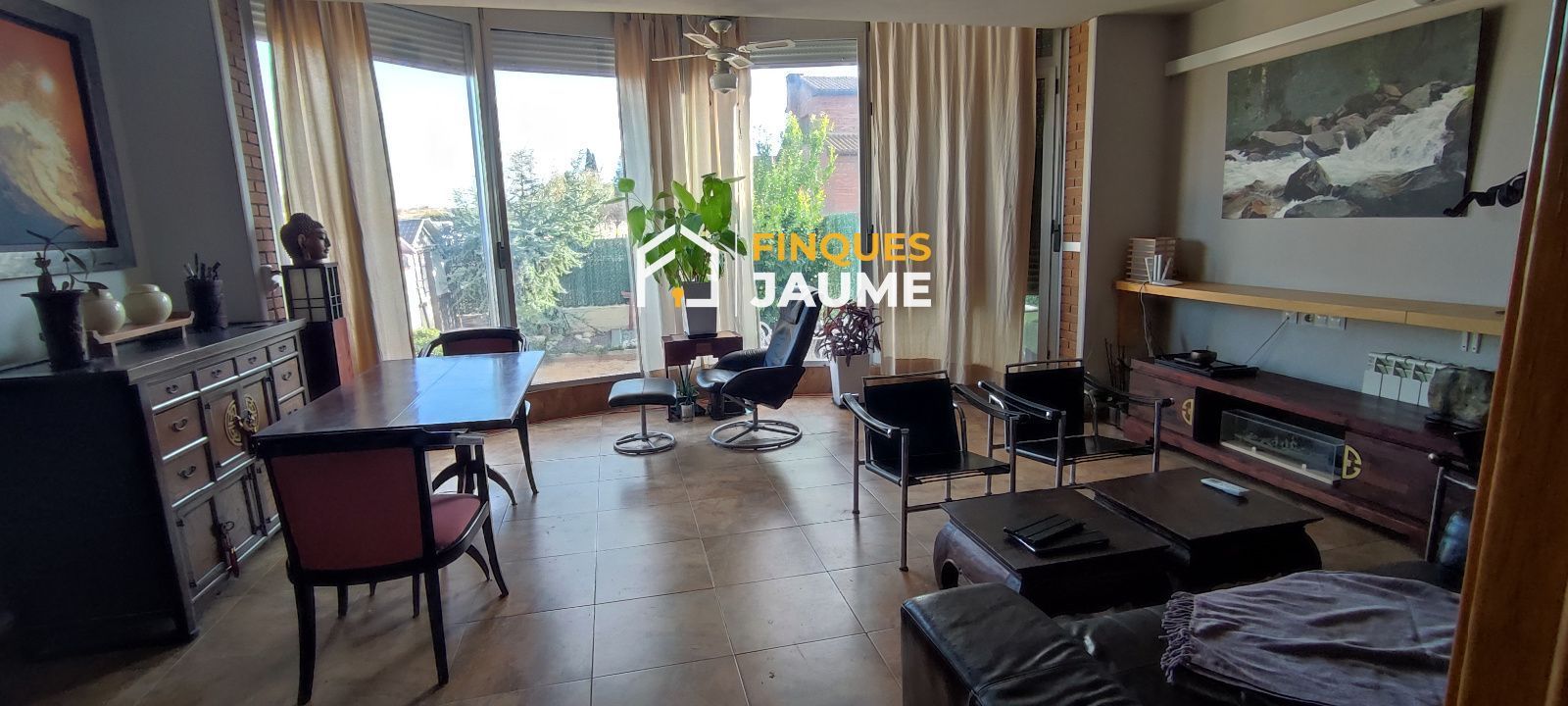 Sala d'estar de Casa o xalet en venda en Les Borges Blanques amb Aire condicionat, Calefacció i Jardí privat