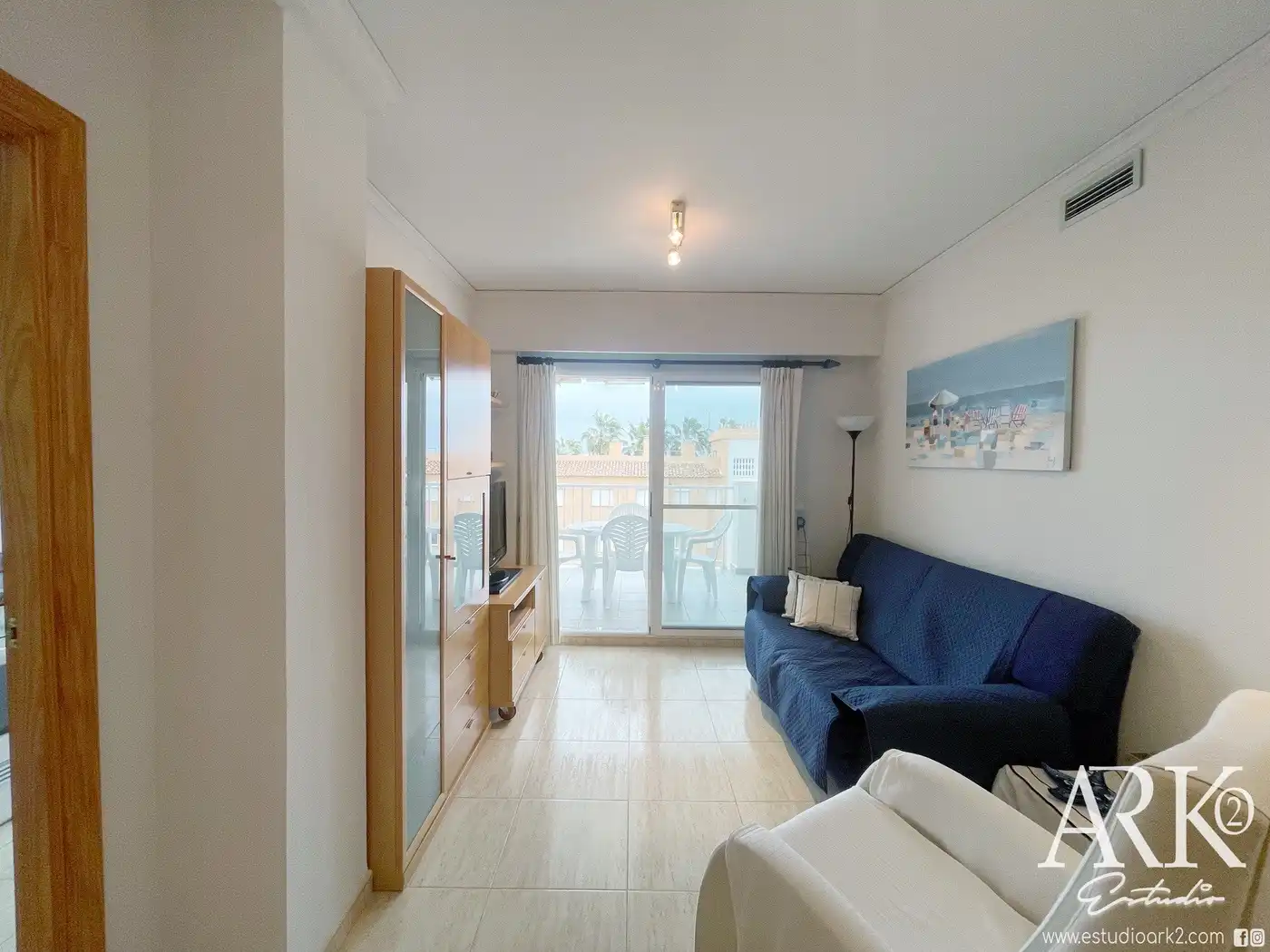 Sala de estar de Apartamento en venta en Piles con Aire acondicionado, Terraza y Trastero