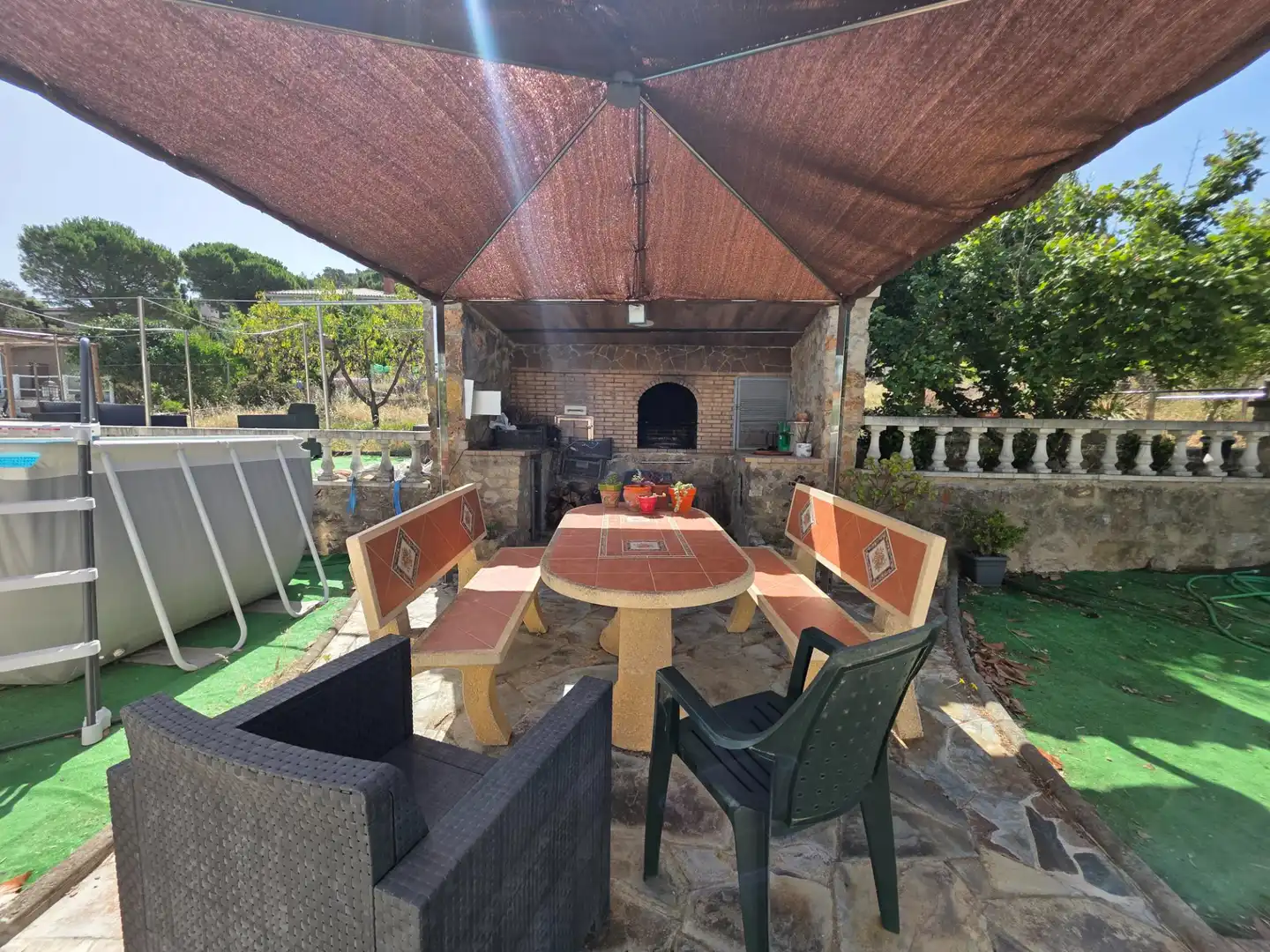 Terraza de Casa o chalet en venta en Vallirana con Aire acondicionado, Calefacción y Jardín privado