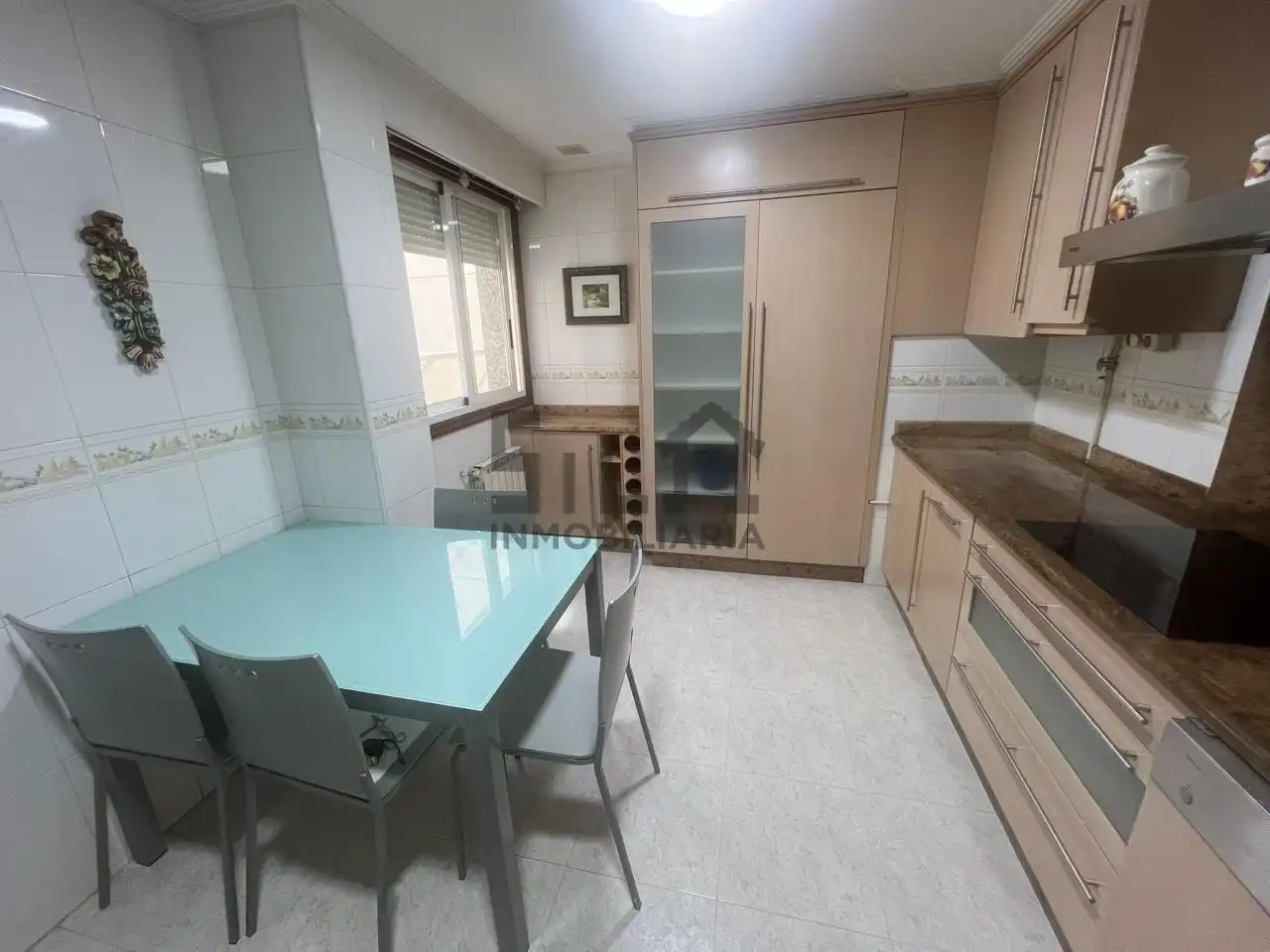 Kitchen of Flat for rent in Ourense Capital   with Heating, Parquet flooring and Furnished