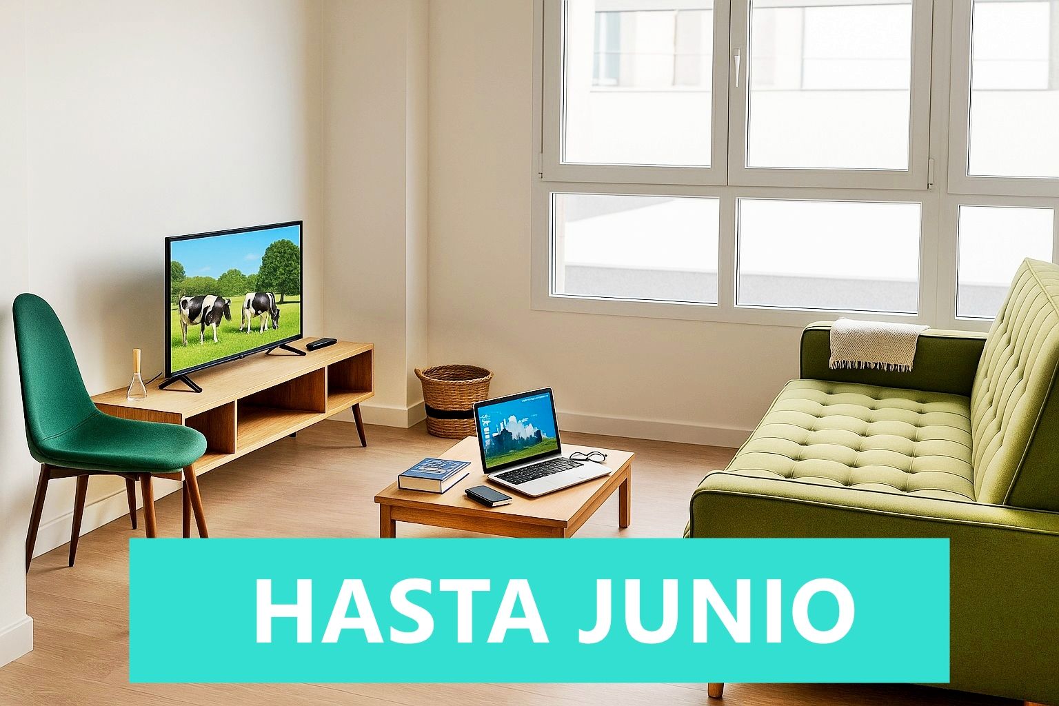 Wohnzimmer von Wohnung miete in Entrambasaguas mit Heizung, Terrasse und Möbliert