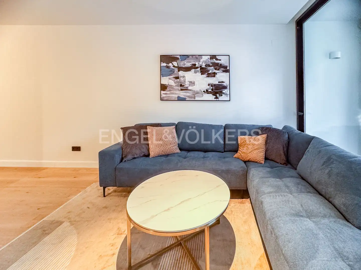 Living room of Flat for rent in Barcelona  with Air Conditioner, Heating and Parquet flooring