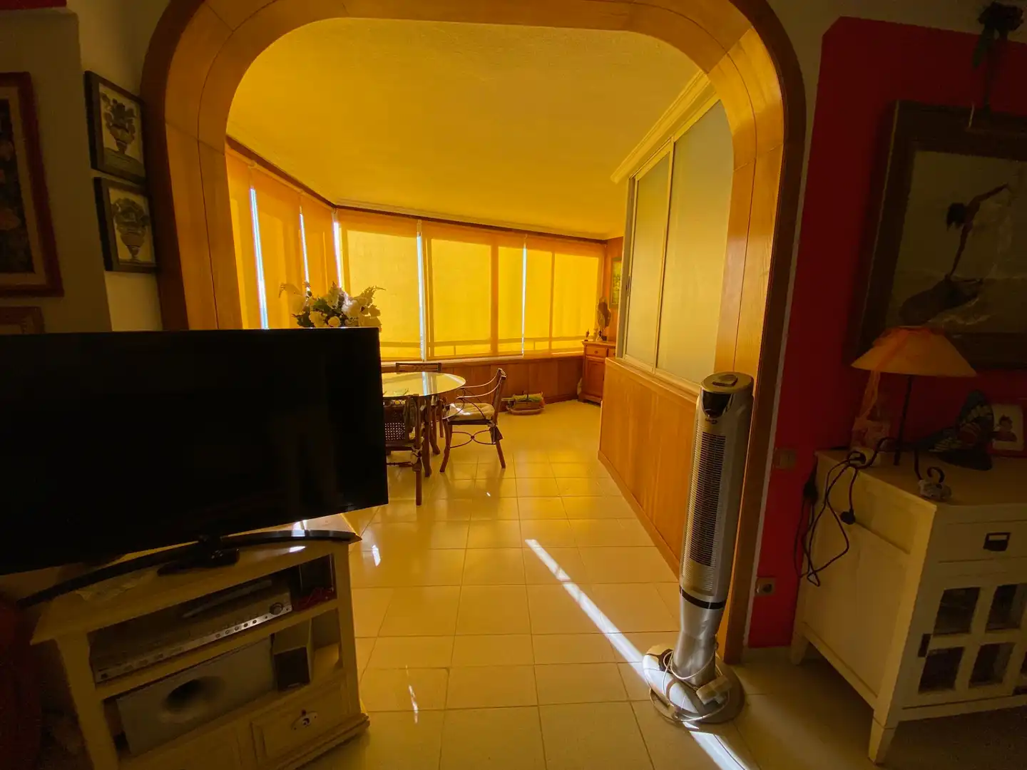 Sala de estar de Piso de alquiler en Alicante / Alacant con Amueblado, Horno y Lavadora