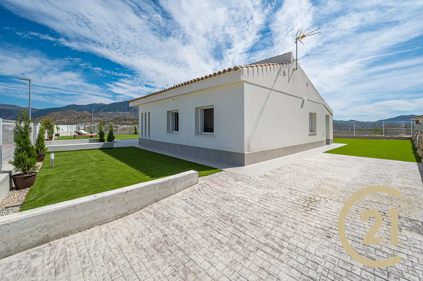 Exterior view of Houses for sale in Viñuela  with Heating, Private garden and Terrace