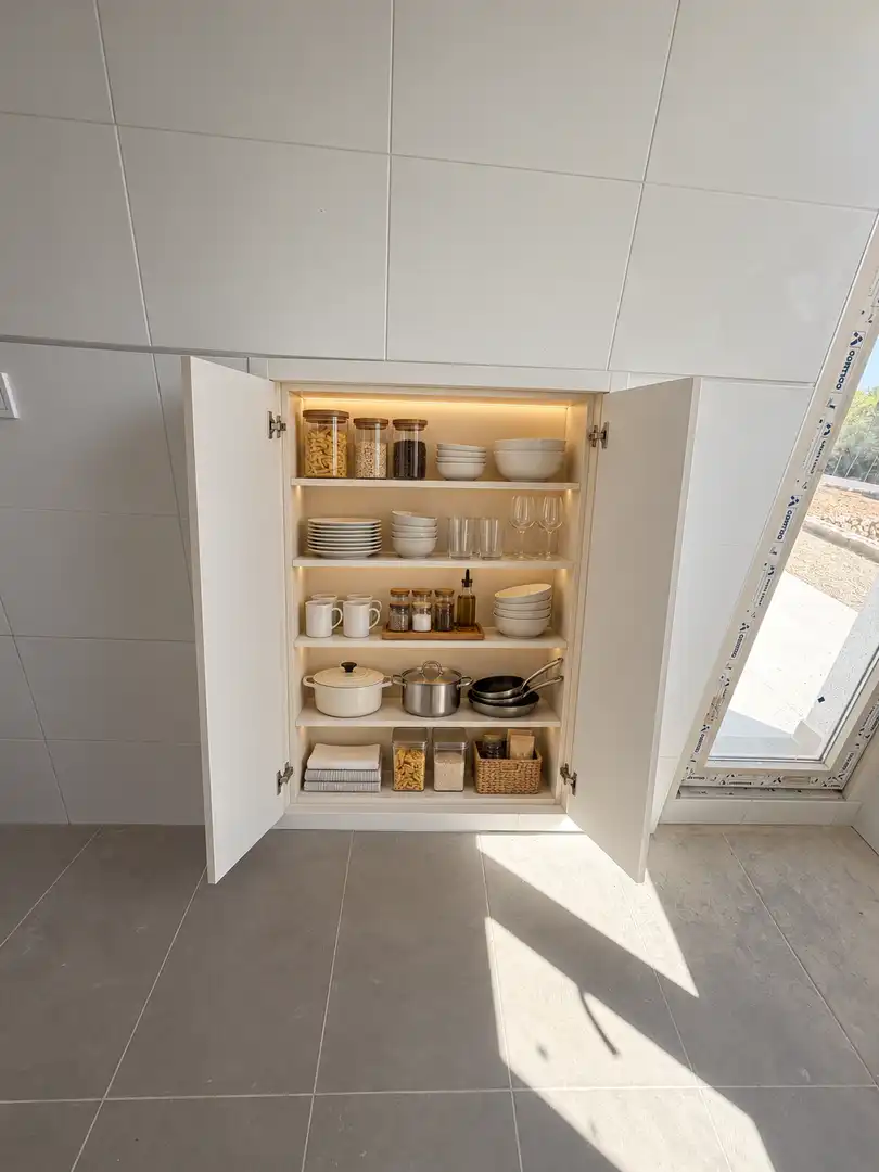 Kitchen of Detached homes for sale in Montserrat  with Air Conditioner, Terrace and Swimming Pool