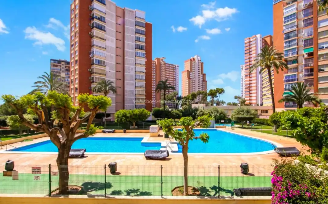 Swimming pool of Flat for sale in Benidorm  with Furnished
