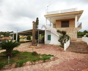 Exterior view of House or chalet for sale in El Puig de Santa Maria  with Swimming Pool