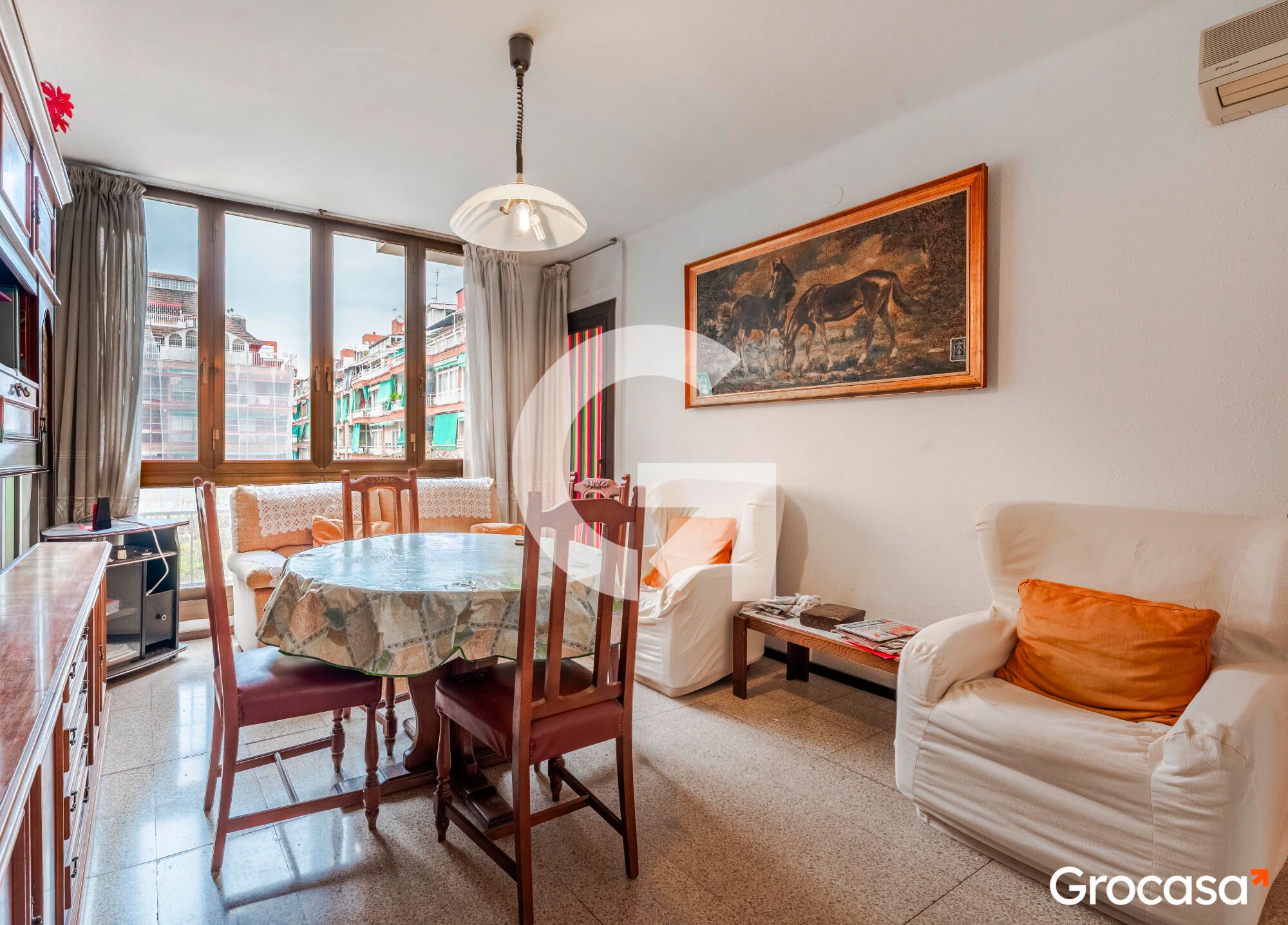 Vista exterior de Pis en venda en  Barcelona Capital amb Aire condicionat, Calefacció i Moblat