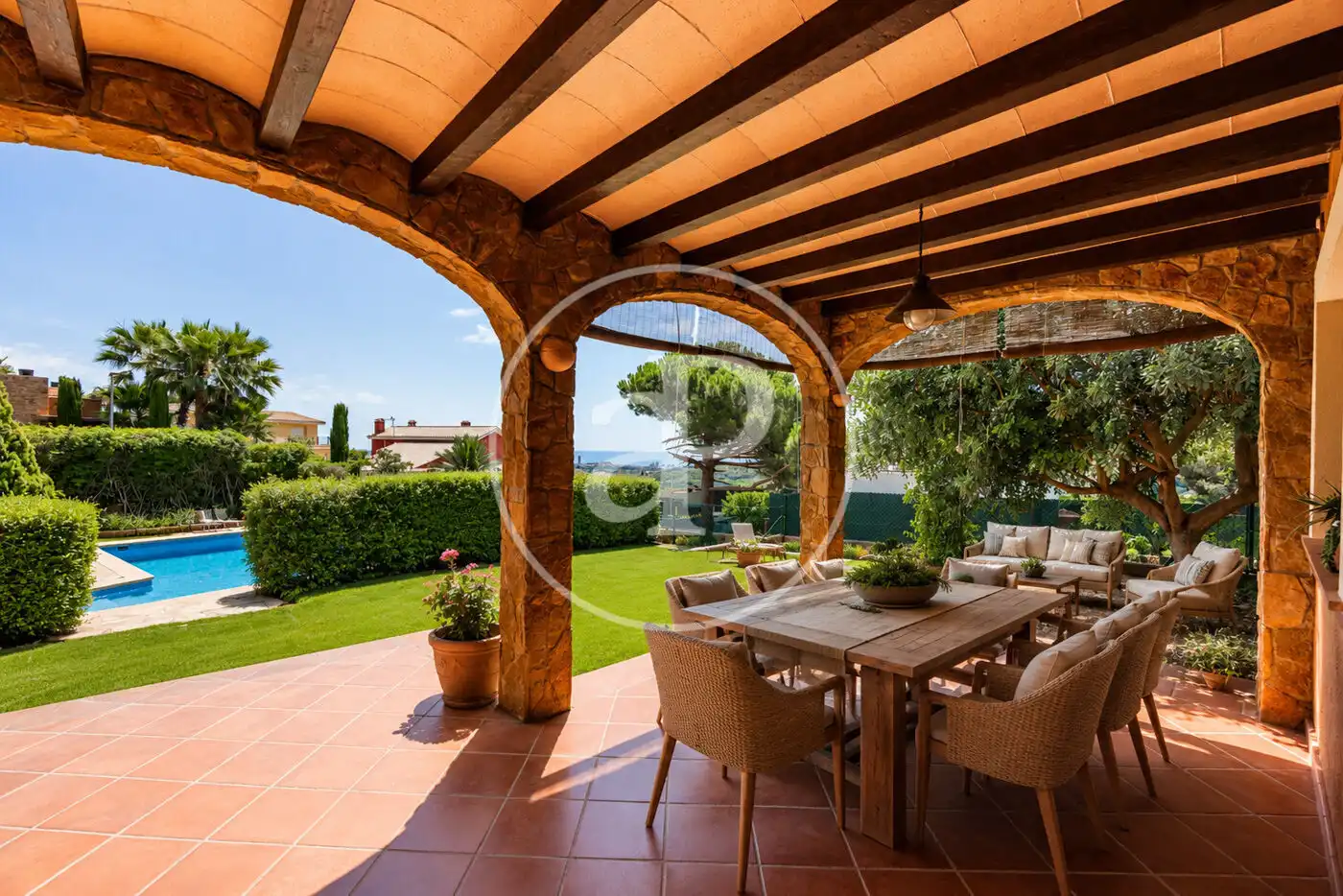 Terraza de Casa o chalet en venta en Argentona con Aire acondicionado, Calefacción y Jardín privado