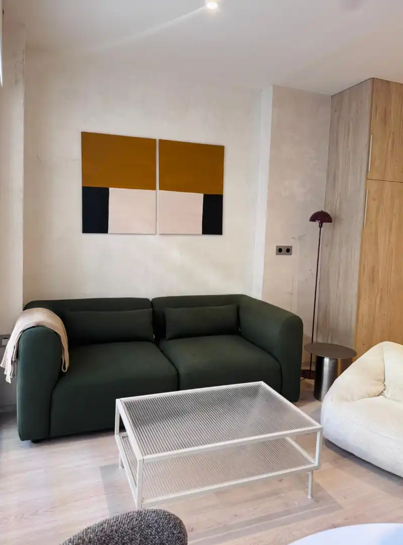Sala d'estar de Apartament de lloguer en Málaga amb Moblat i Rentadora