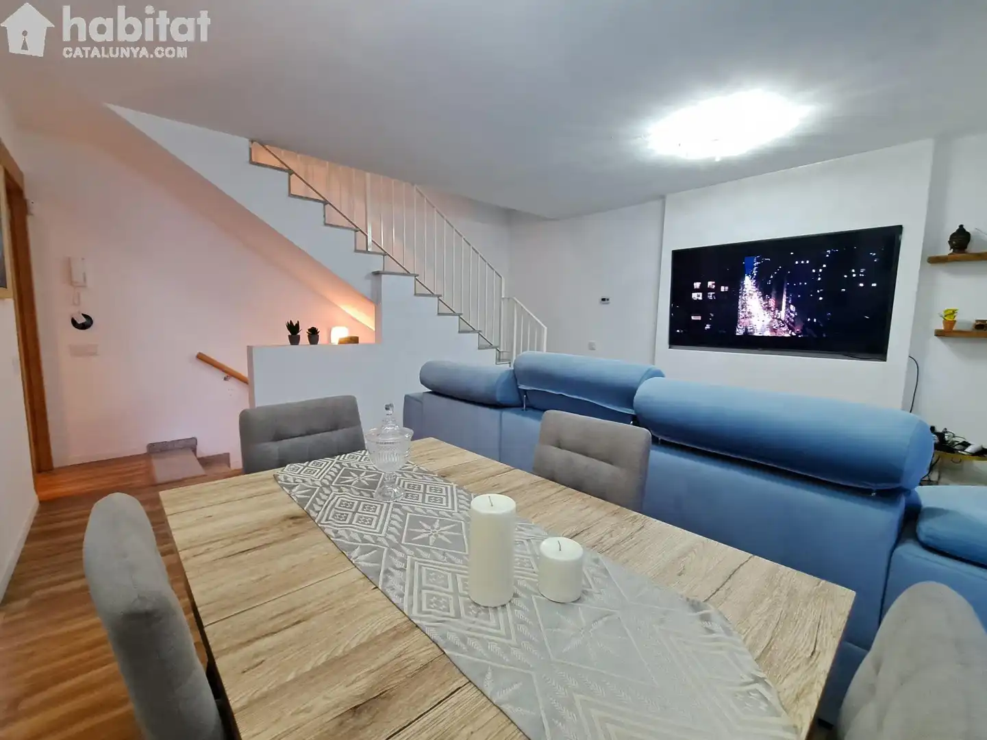 Sala de estar de Casa adosada en venta en Piera con Calefacción, Terraza y Alarma
