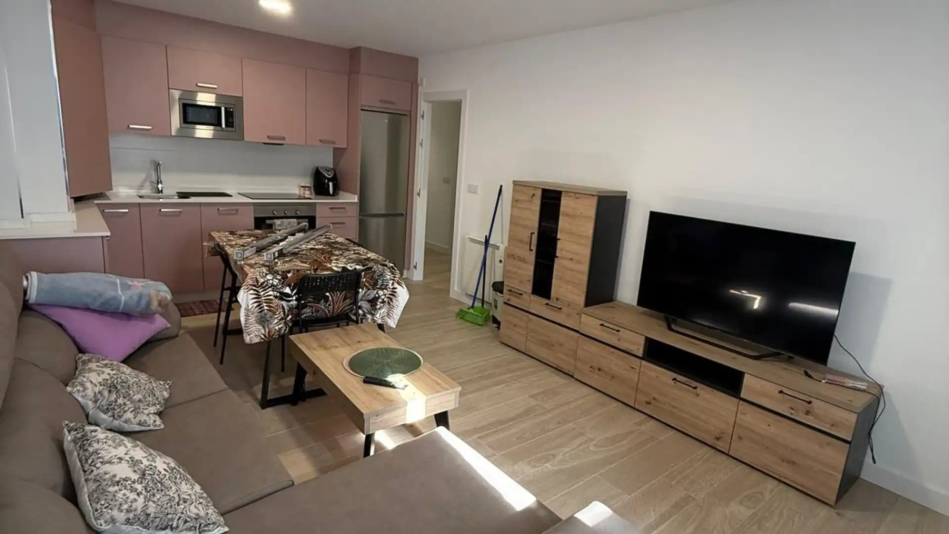 Sala de estar de Ático de alquiler en Boiro