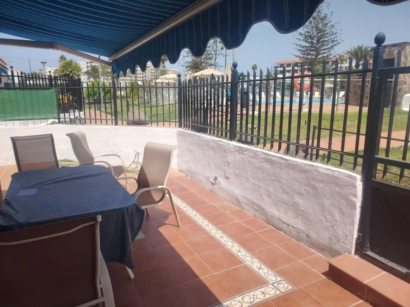 Terrassa de Casa adosada de lloguer en San Bartolomé de Tirajana amb Terrassa, Moblat i Piscina comunitària