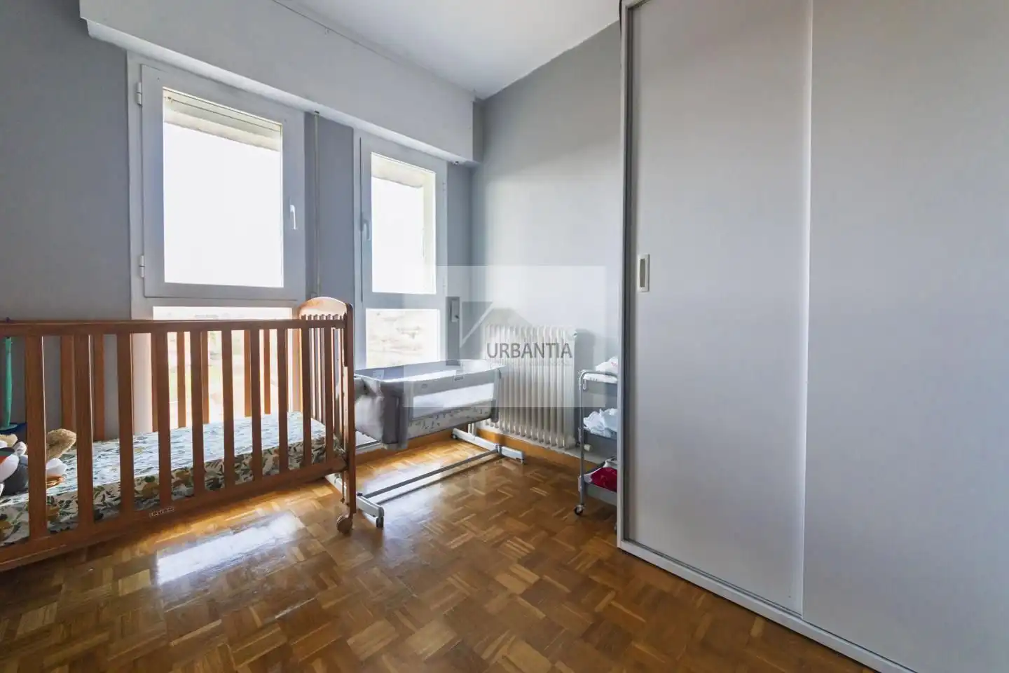 Bedroom of Flat for sale in  Pamplona / Iruña  with Heating, Parquet flooring and Terrace