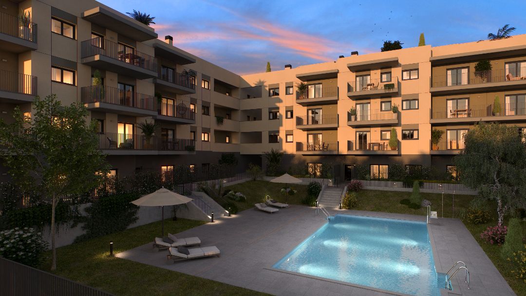 Swimming pool of Planta baja for sale in Castellar del Vallès  with Air Conditioner, Heating and Private garden