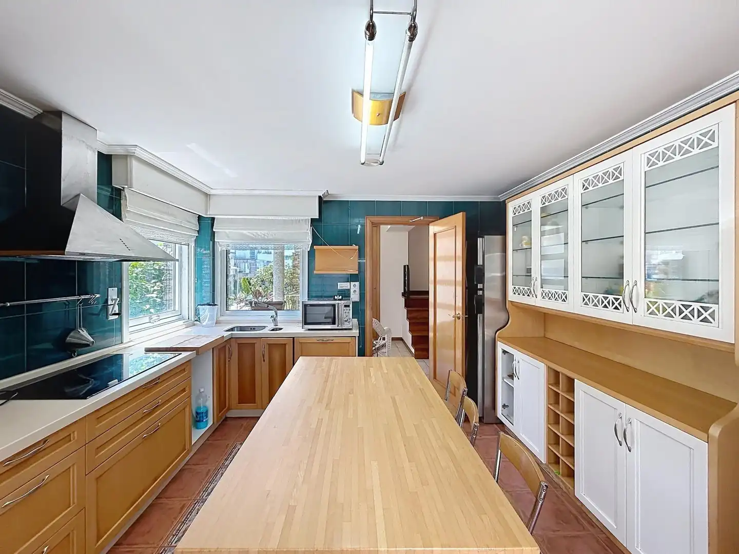 Cocina de Casa adosada en venta en Santiago de Compostela  con Calefacción, Terraza y Piscina comunitaria