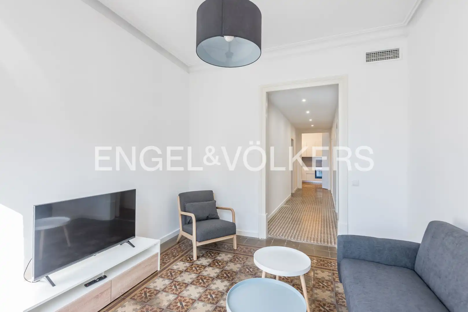 Sala de estar de Piso de alquiler en Barcelona con Aire acondicionado, Calefacción y Trastero