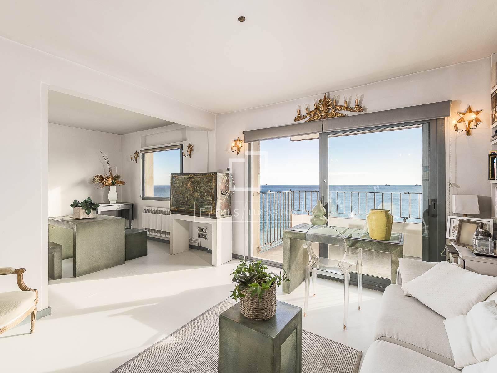 Sala d'estar de Àtic en venda en  Barcelona Capital amb Calefacció, Terrassa i Balcó