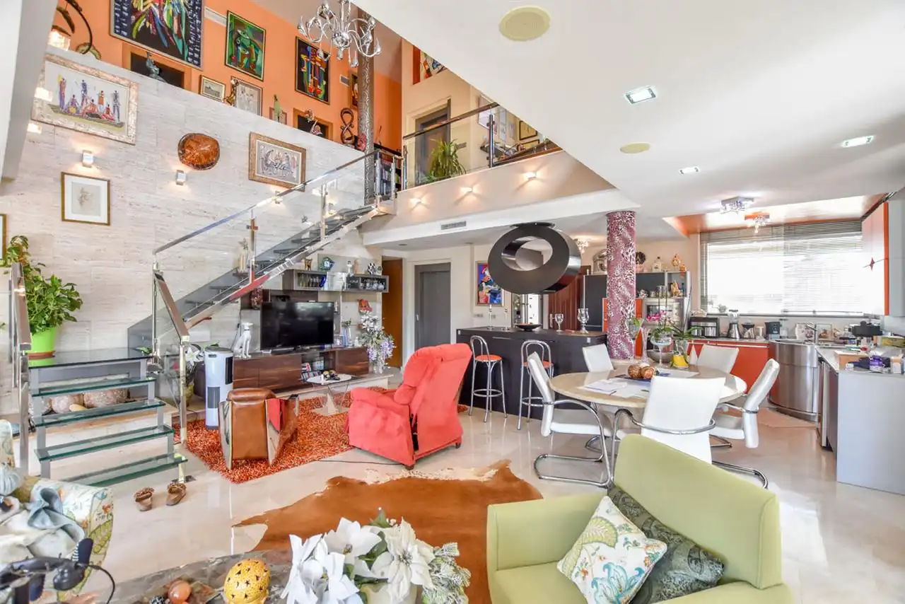 Sala de estar de Casa o chalet en venta en Águilas con Aire acondicionado, Jardín privado y Trastero
