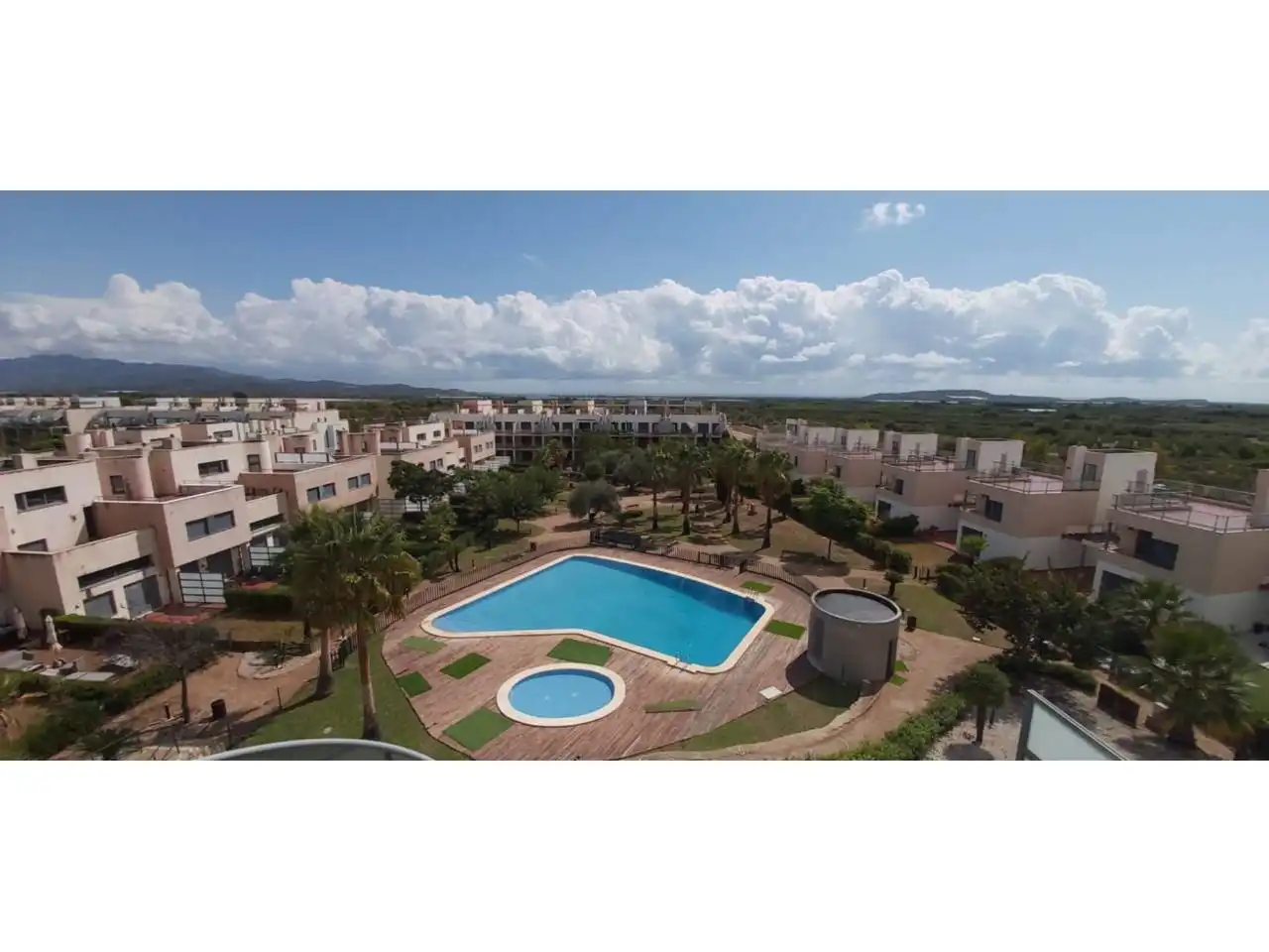 Schwimmbecken von Wohnung zum Verkauf in San Jorge / Sant Jordi mit Klimaanlage, Heizung und Terrasse