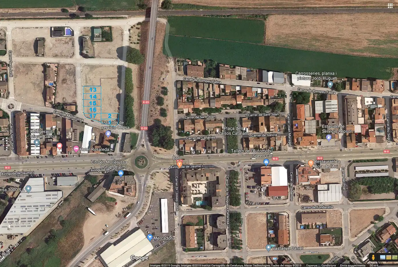 Terreny residencial en venda a Fondarella