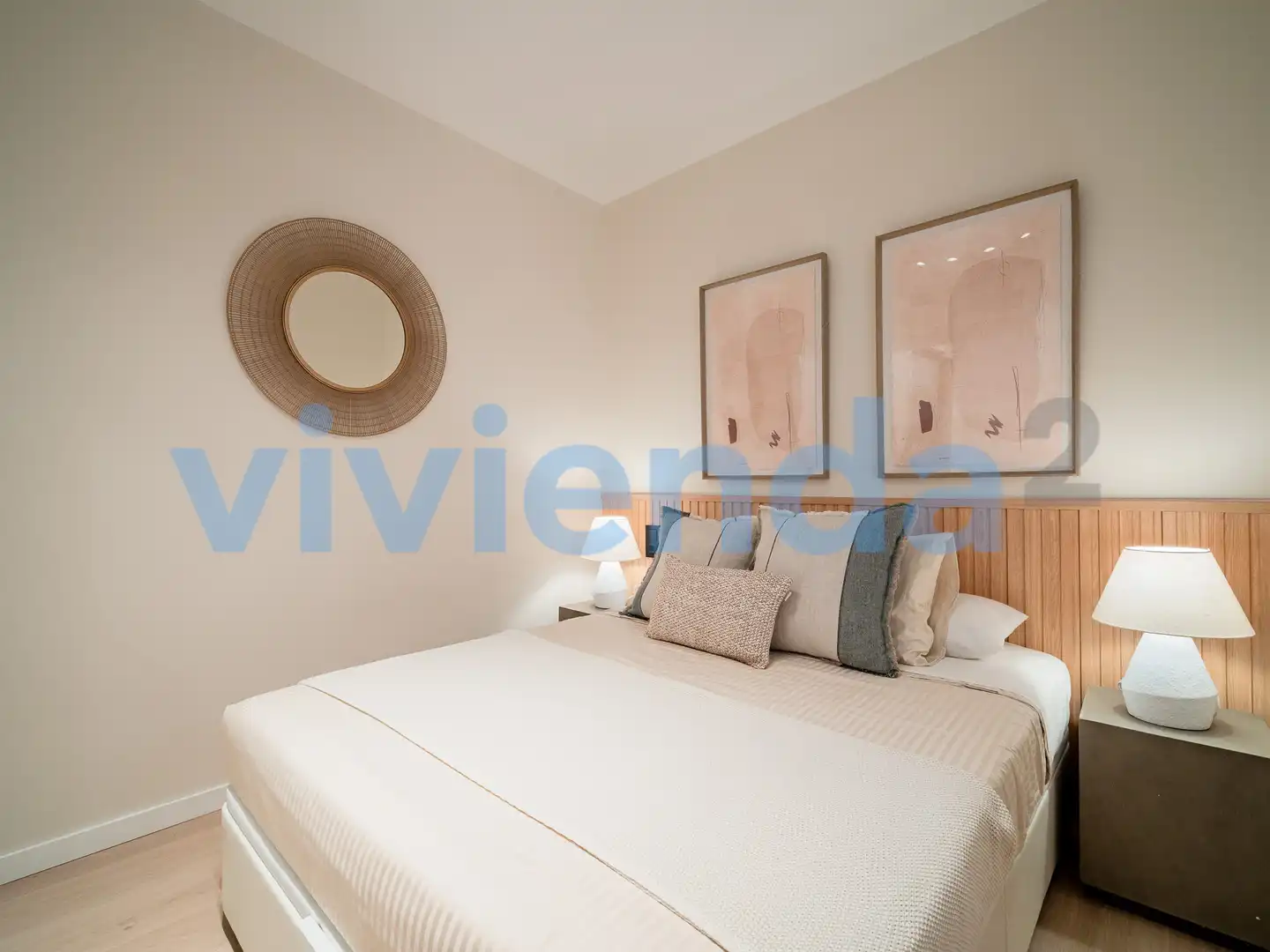 Schlafzimmer von Wohnung zur Miete in Madrid mit Klimaanlage, Heizung und Balkon
