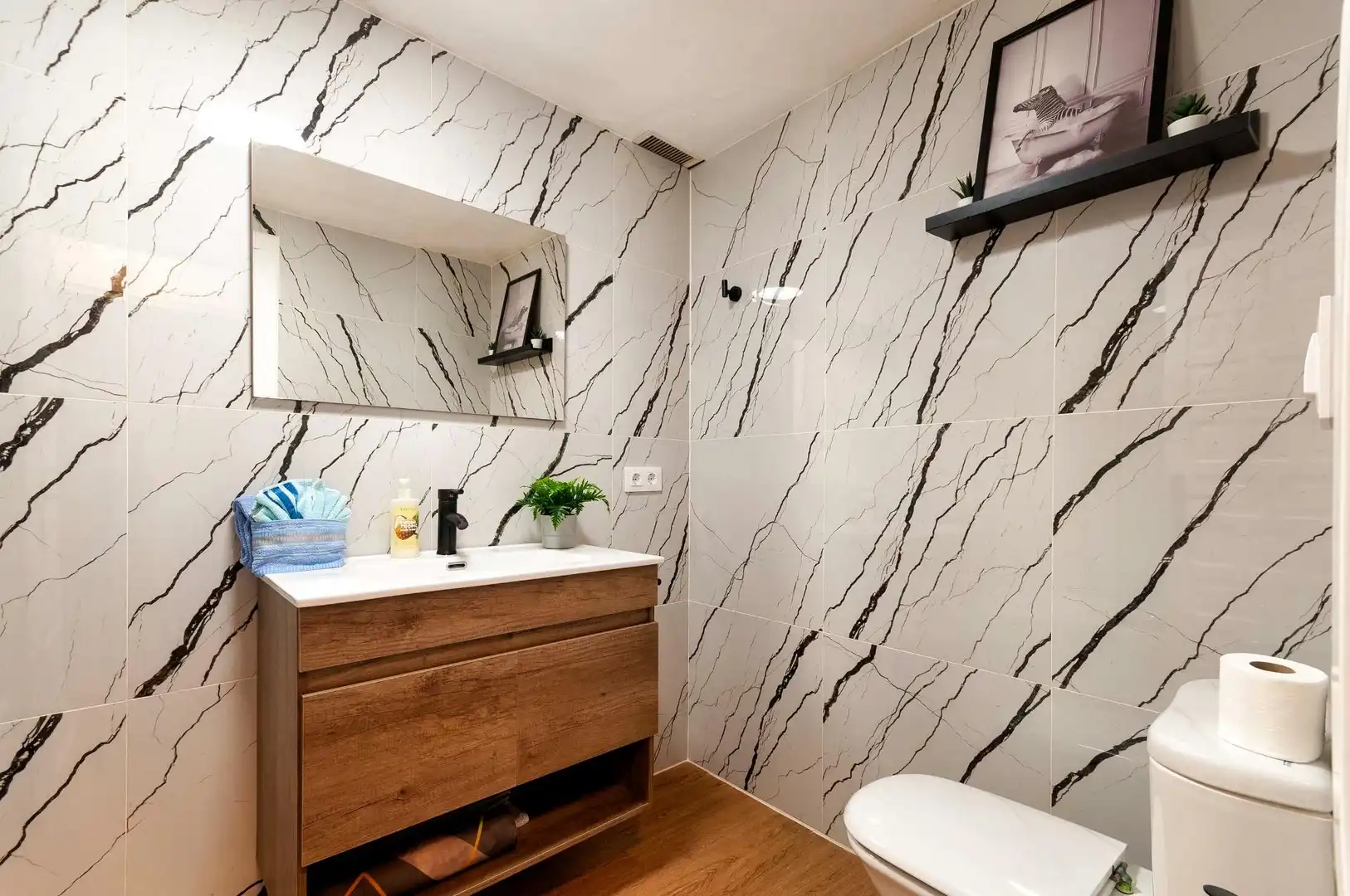 Baño de Apartamento en venta en Jávea / Xàbia con Jardín privado, Terraza y Piscina comunitaria