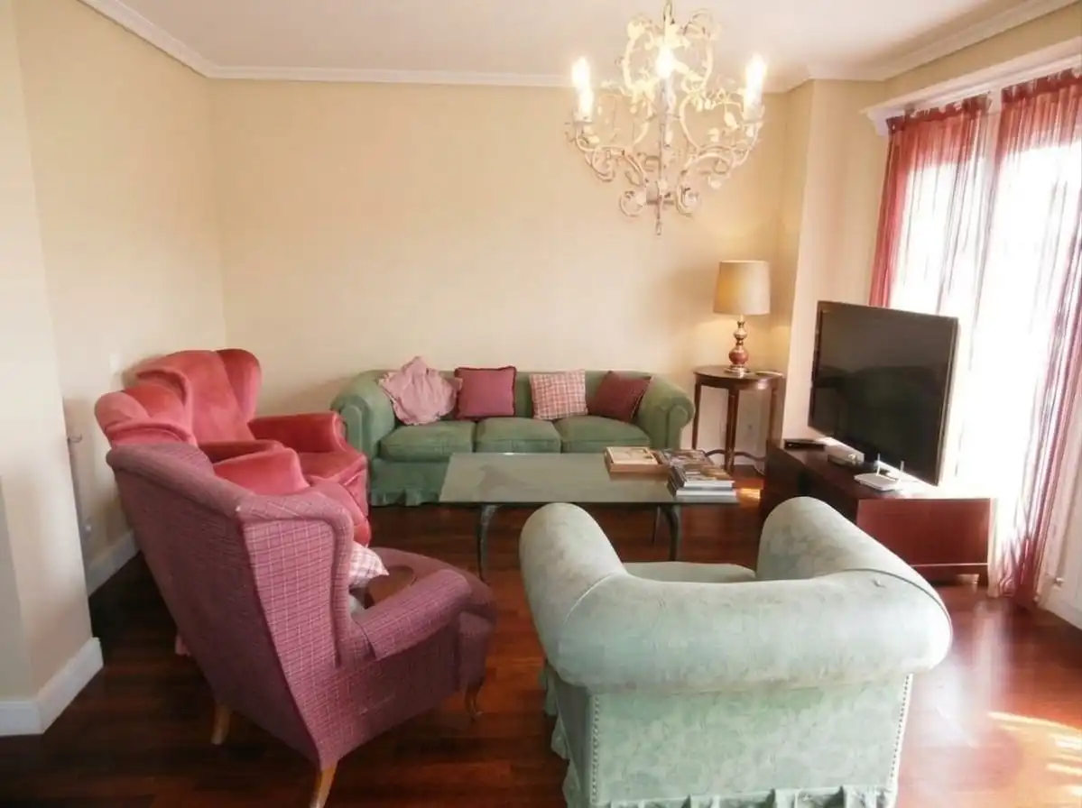 Sala de estar de Dúplex en venta en Prades con Calefacción, Parquet y Terraza