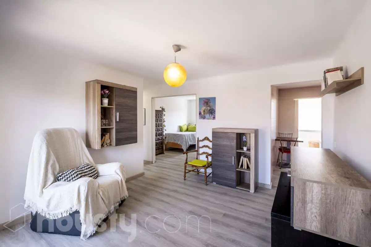 Sala de estar de Piso en venta en Granollers con Amueblado y Balcón