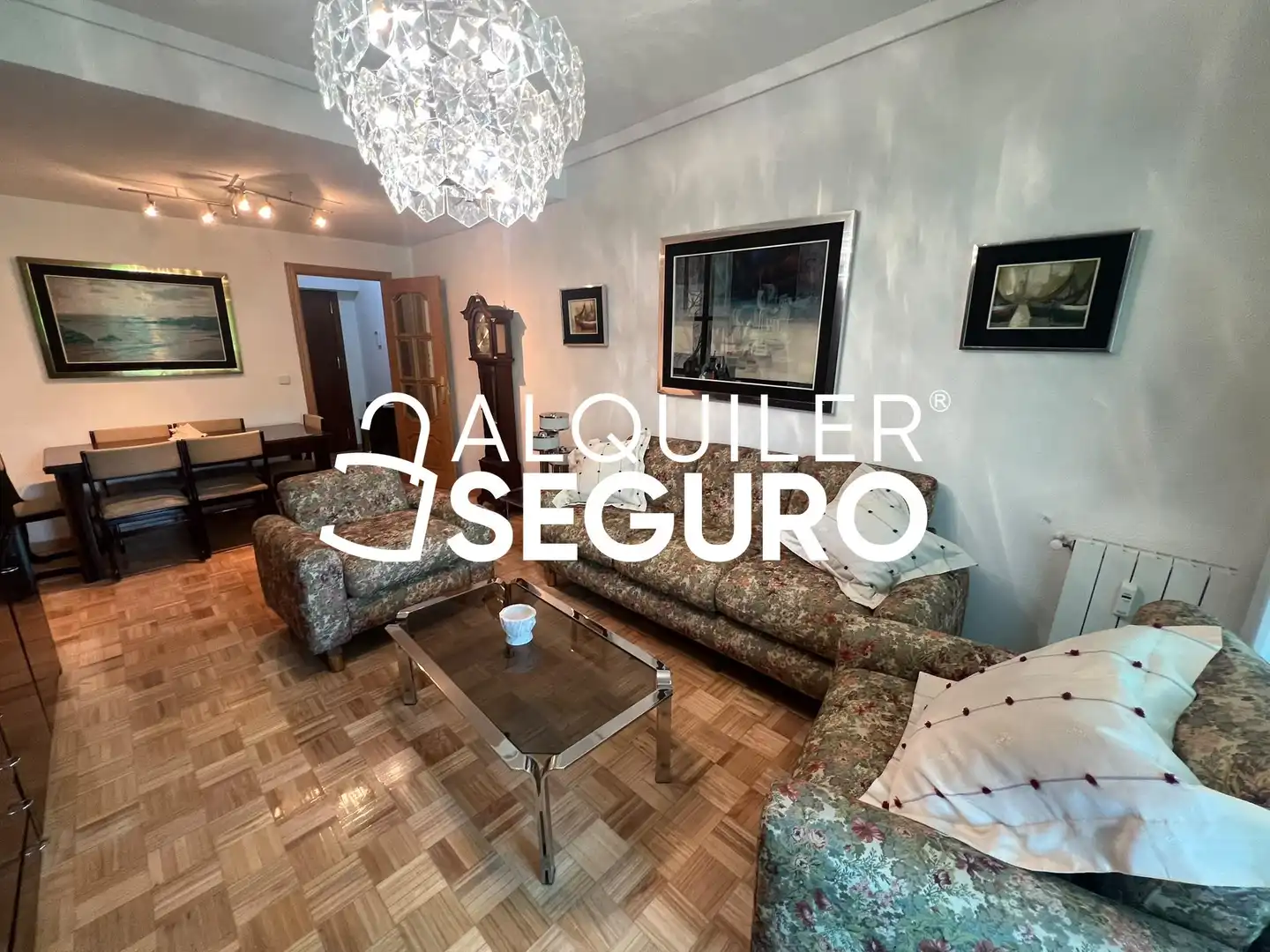 Sala de estar de Piso de alquiler en Madrid con Calefacción y Amueblado