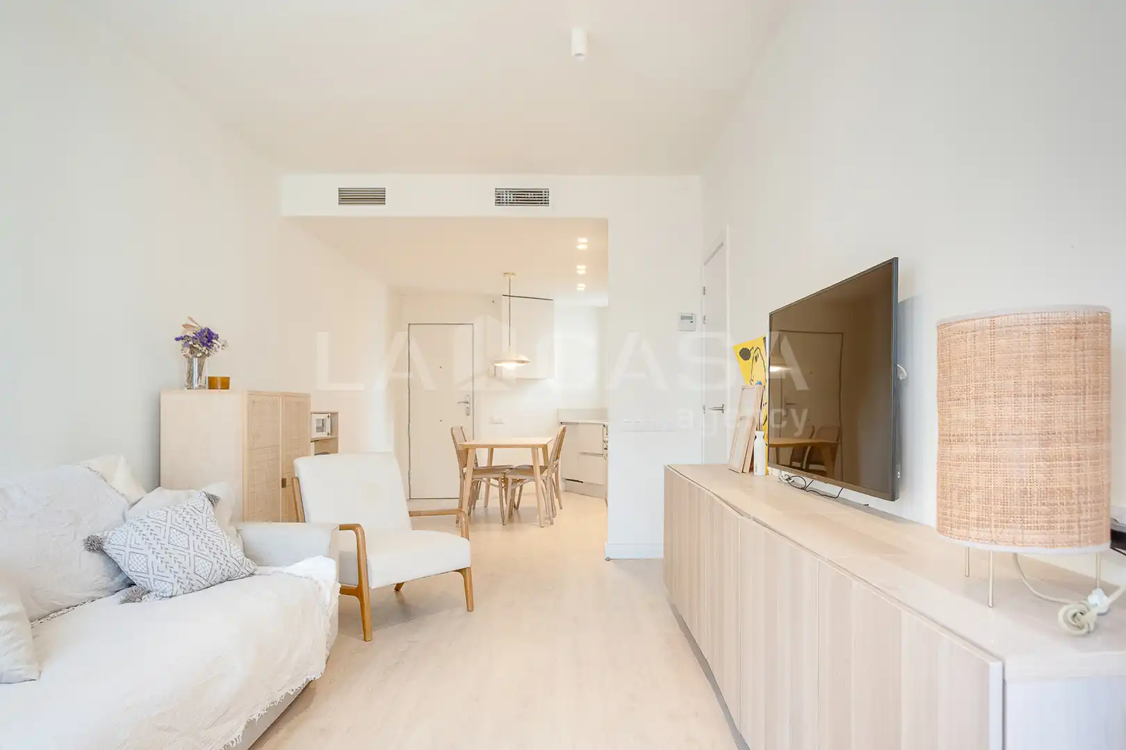 Sala de estar de Ático en venta en Barcelona con Aire acondicionado, Calefacción y Parquet