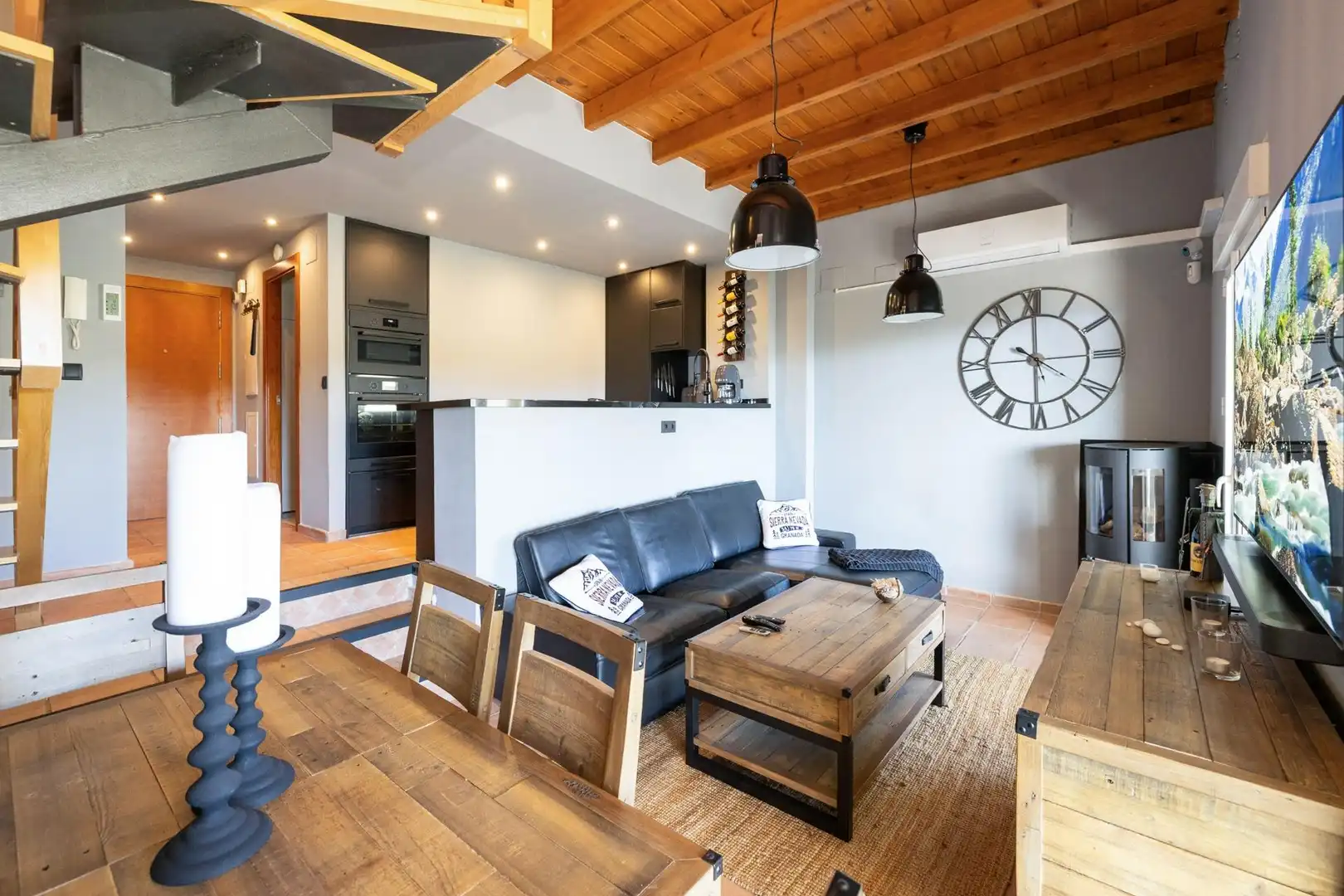 Sala de estar de Dúplex en venta en Sierra Nevada con Calefacción, Terraza y Trastero