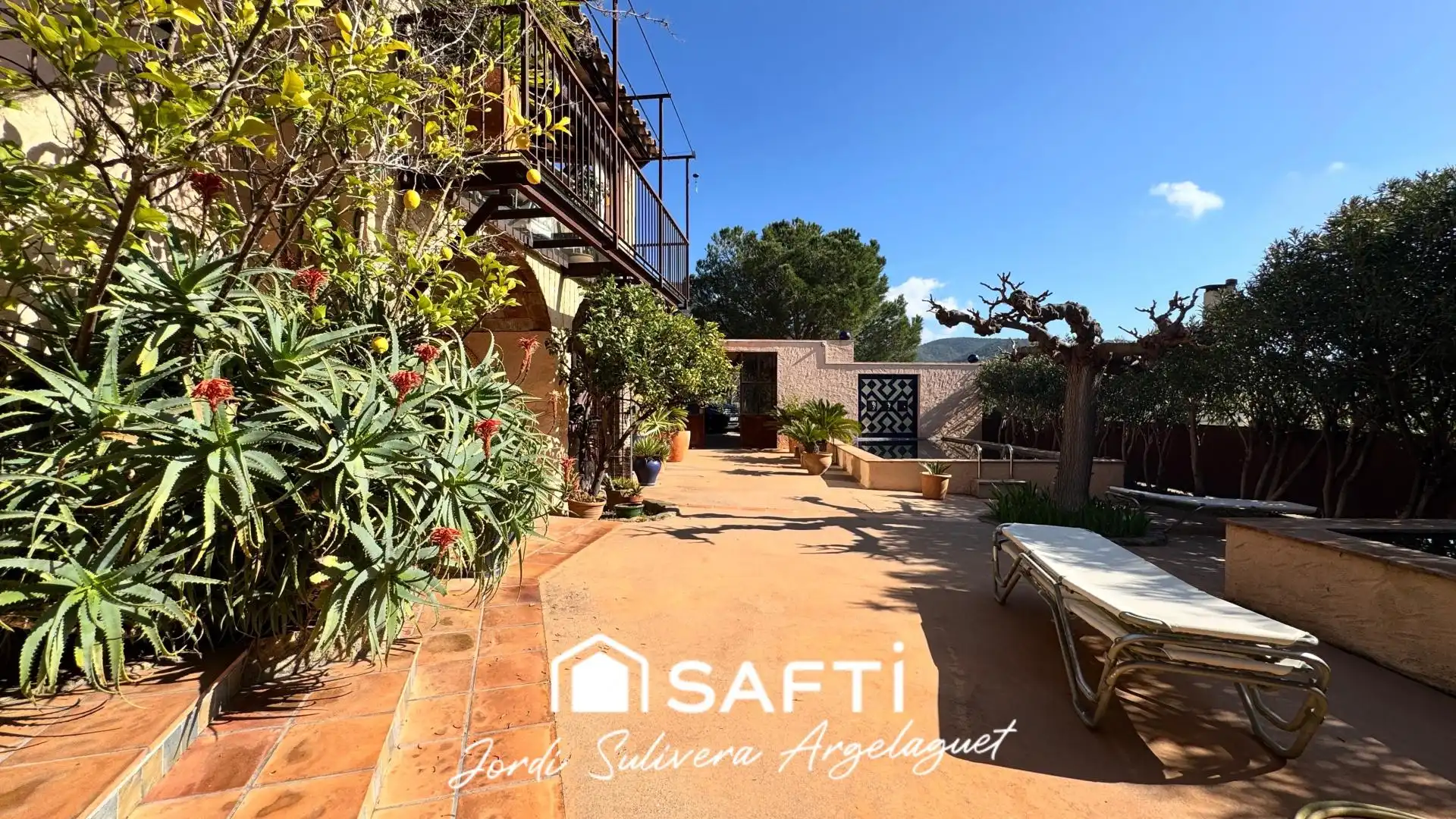 Garden of Detached homes for sale in Cantallops  with Heating, Terrace and Swimming Pool