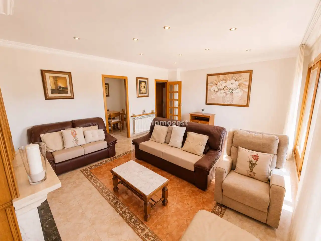 Sala de estar de Ático en venta en Salt con Calefacción y Terraza