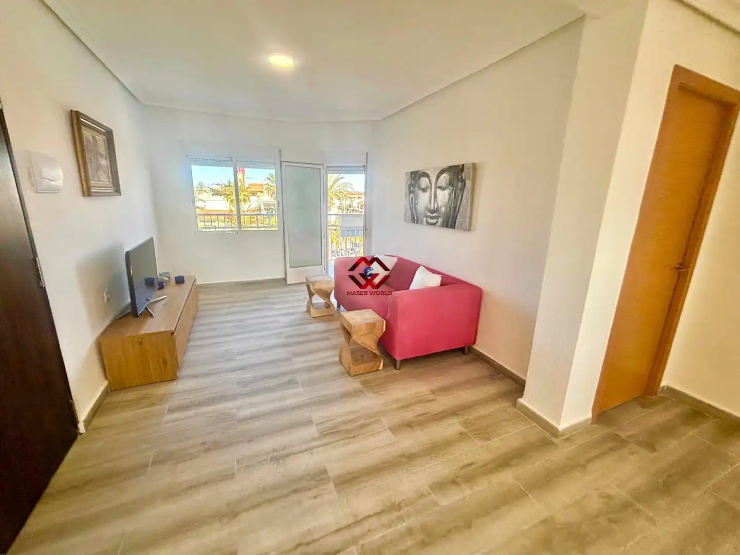 Sala d'estar de Apartament en venda en Pilar de la Horadada amb Aire condicionat, Calefacció i Terrassa