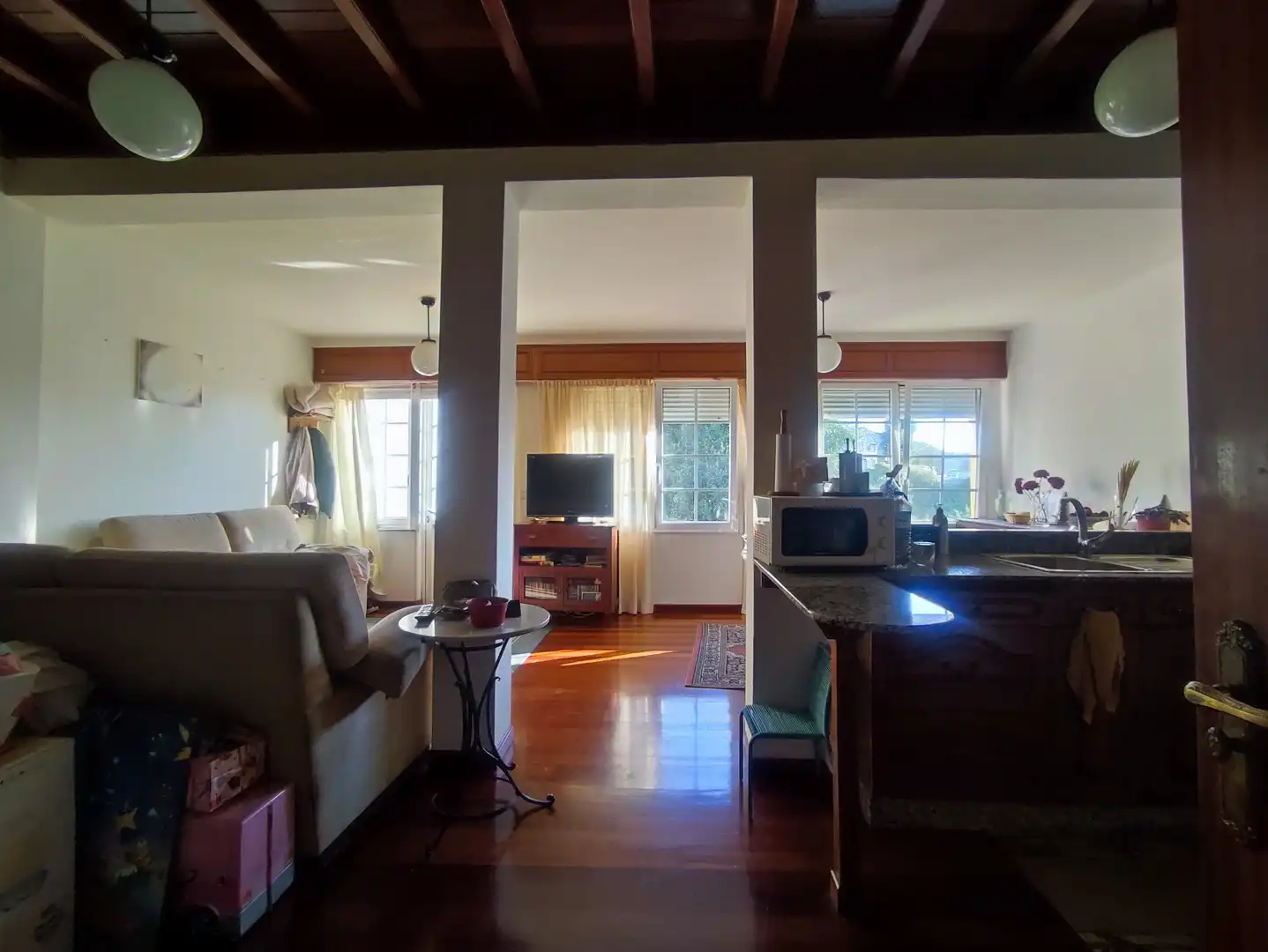 Sala de estar de Casa o chalet en venta en Fene con Jardín privado, Parquet y Trastero