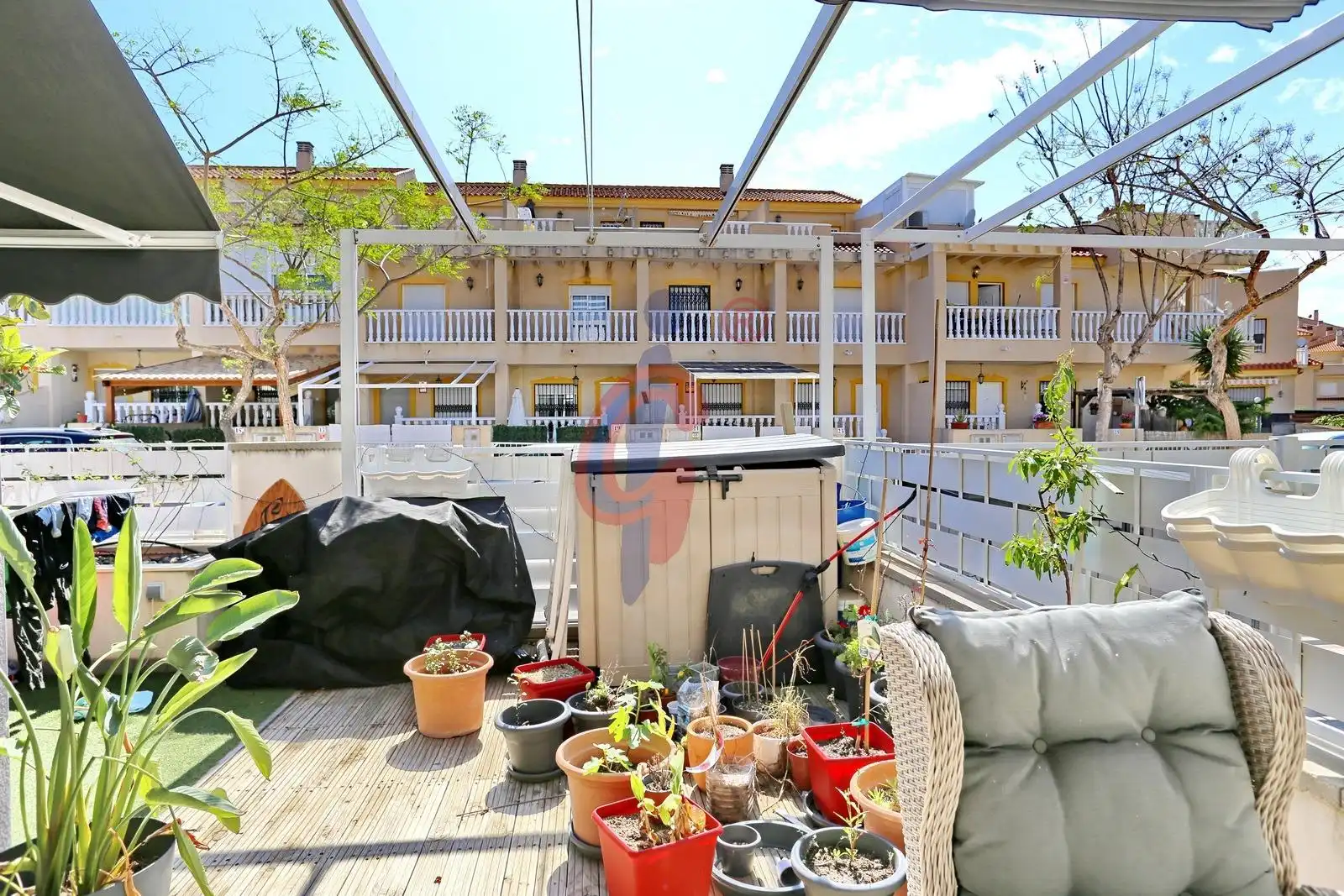 Terraza de Apartamento en venta en Guardamar del Segura con Aire acondicionado, Jardín privado y Terraza