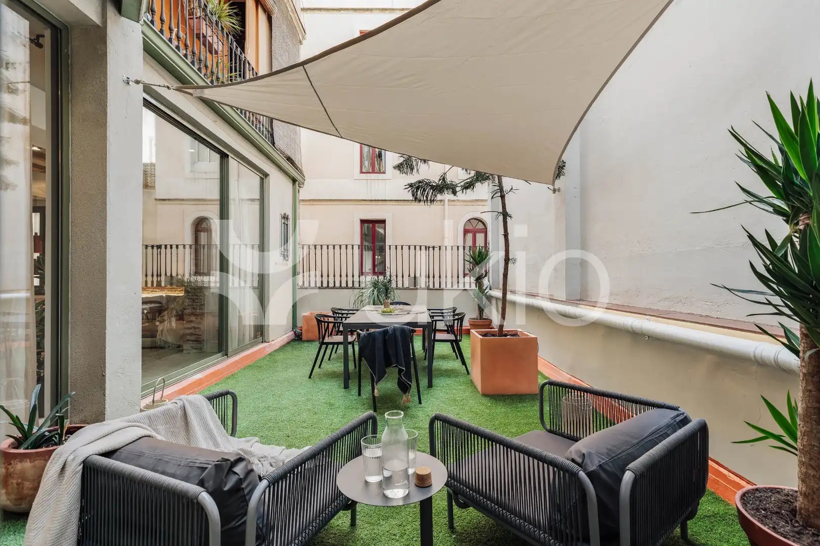 Terrace of Apartments for rent in Barcelona  with Air Conditioner, Heating and Terrace