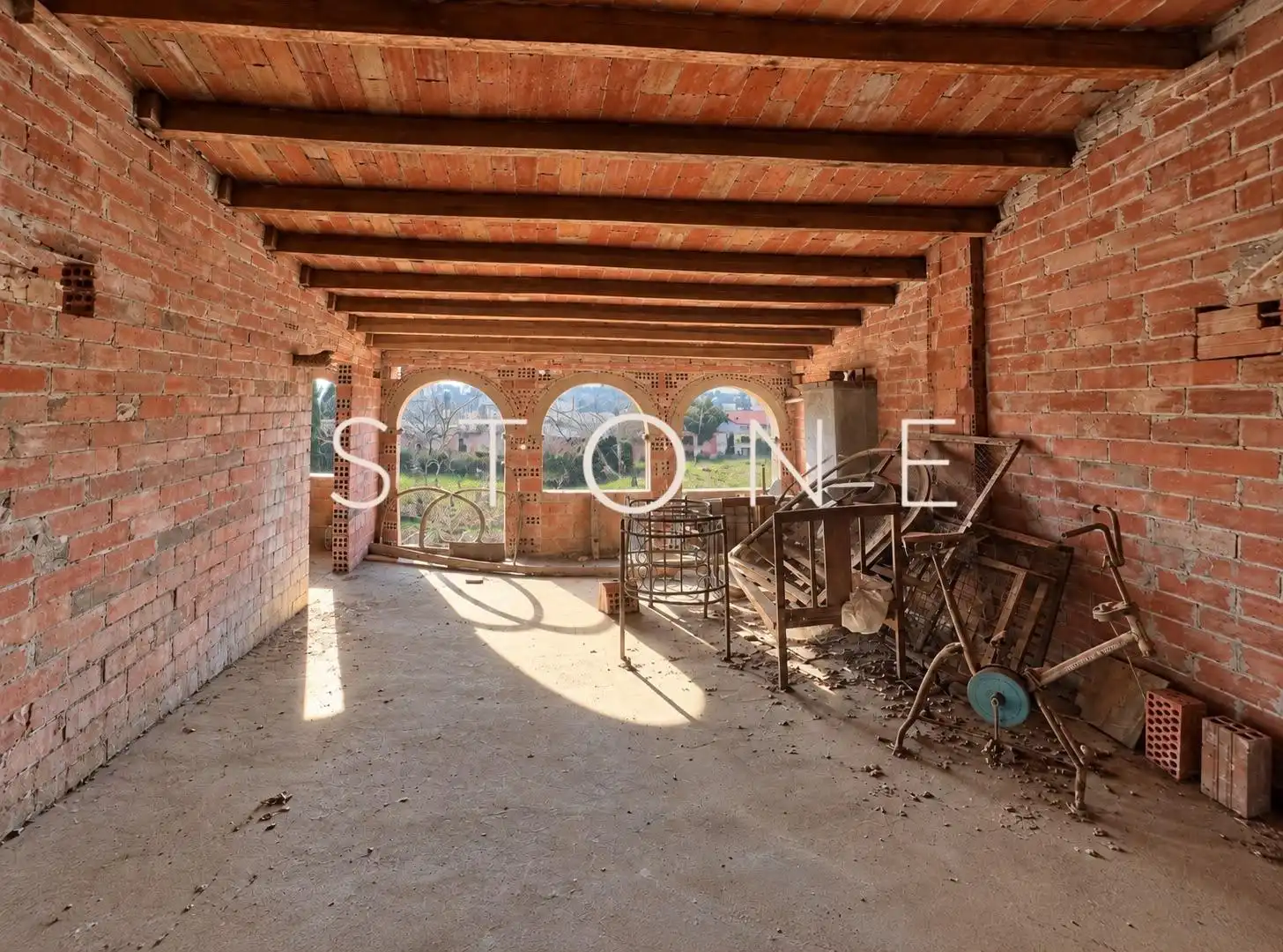 Terrassa de Casa o xalet en venda en Bordils, Girona