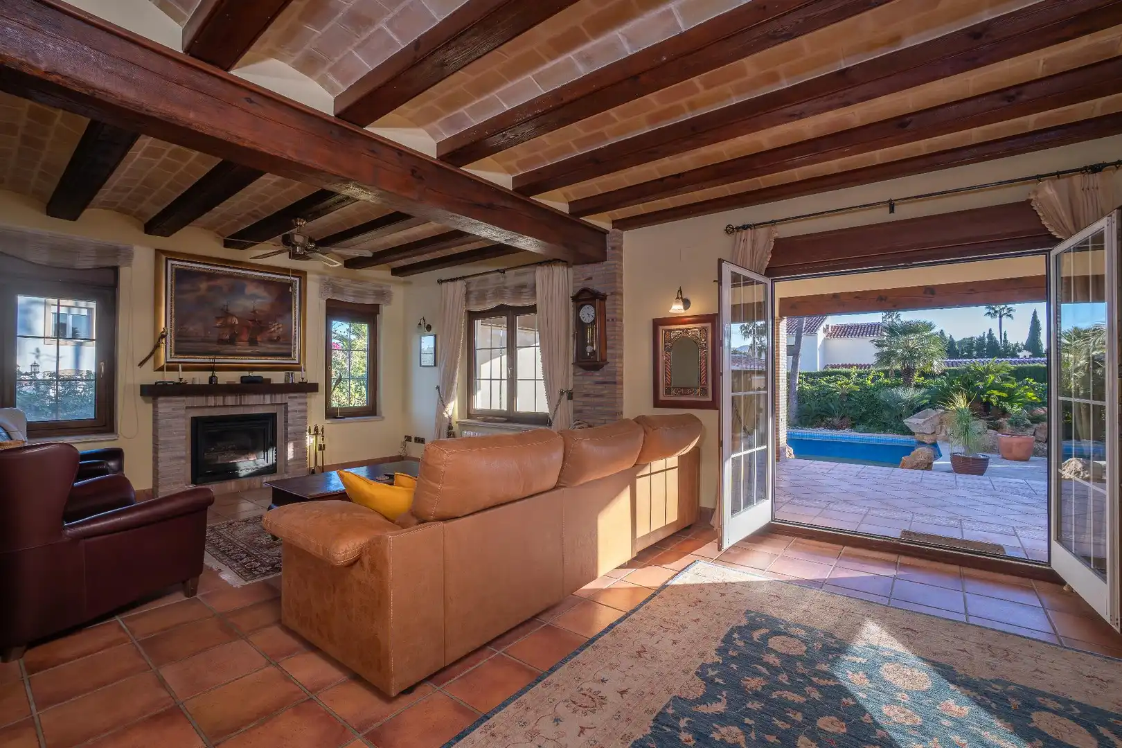 Living room of Houses for sale in Jávea / Xàbia  with Air Conditioner, Heating and Private garden