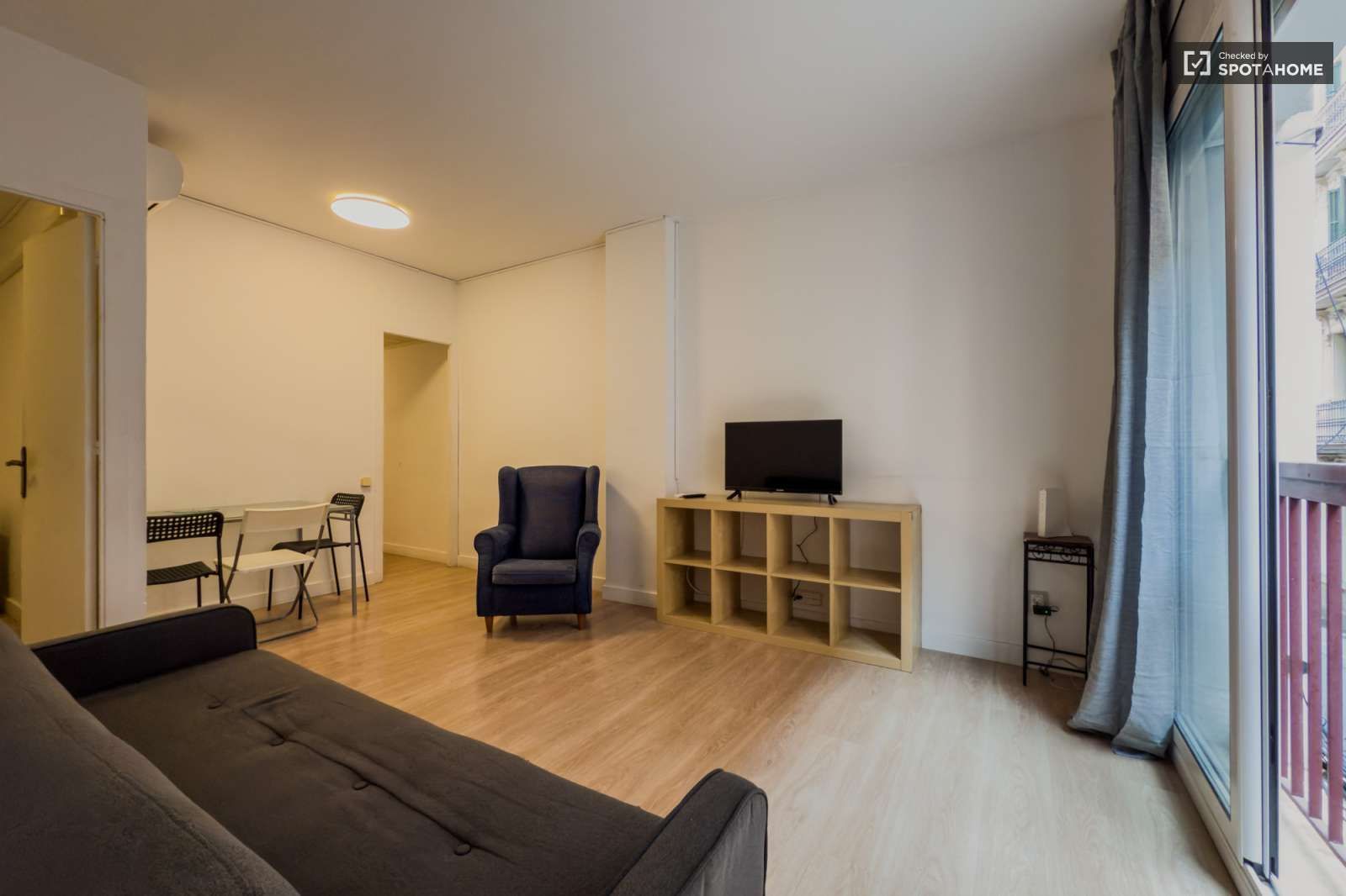Sala d'estar de Apartament per a compartir en  Barcelona Capital amb Aire condicionat, Calefacció i Terrassa