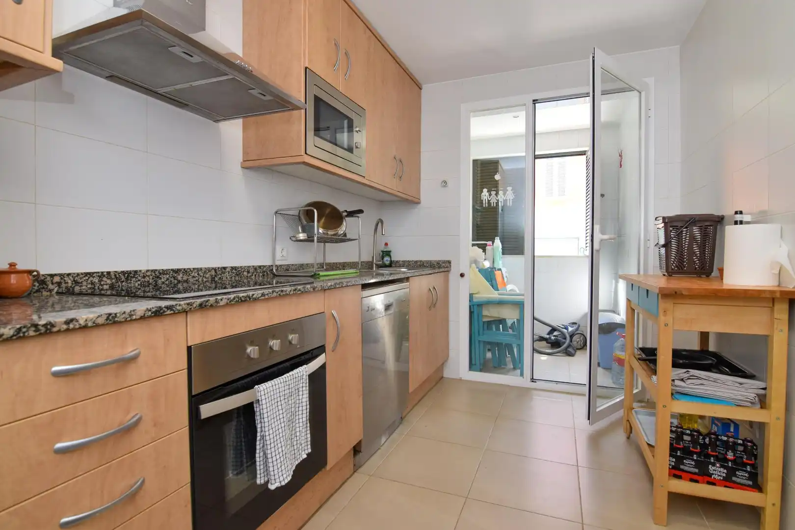 Kitchen of Flat for rent in Artà  with Air Conditioner, Storage room and Furnished