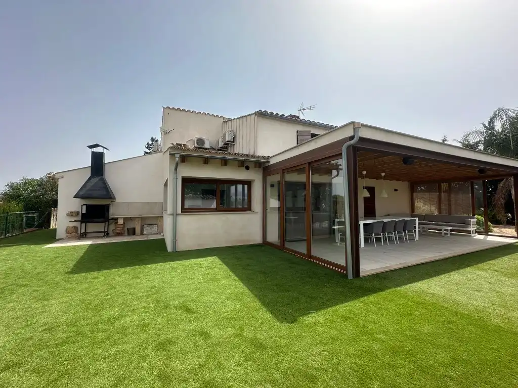 Terraza de Finca rústica de alquiler en Sencelles con Terraza y Piscina
