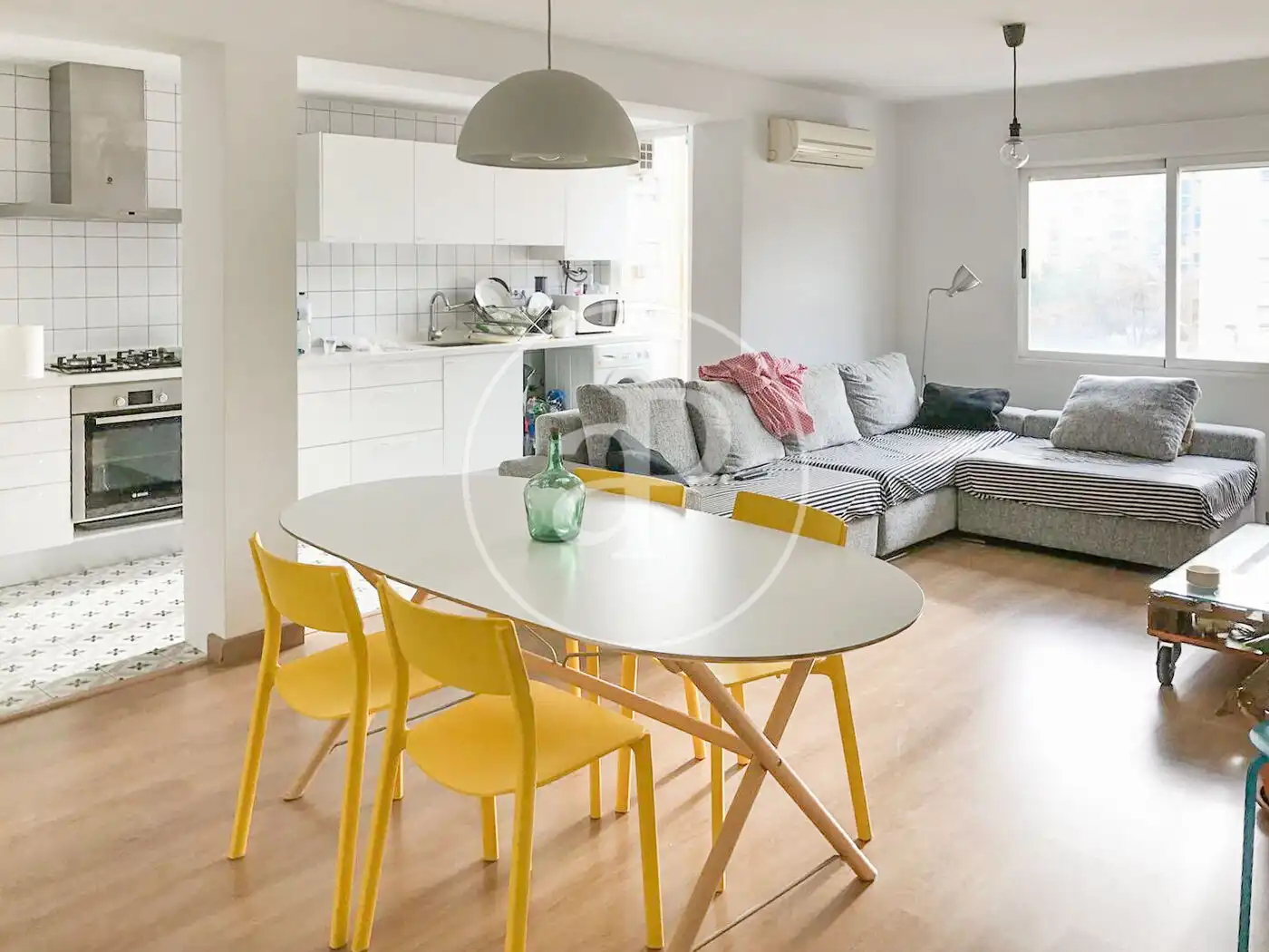 Esszimmer von Wohnung zur Miete in Valencia mit Klimaanlage, Heizung und Möbliert